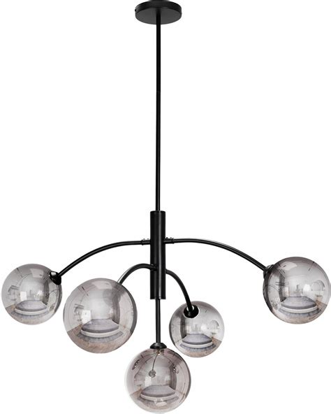 Toolight Lampa Sufitowa Szklane Kule Lustrzane Loft Czarna App10216Cp