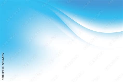 Abstract Blurry Smooth Blue White Wave Gradient Background Design, Soft ...