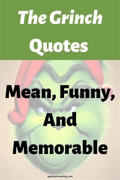 The Grinch Funny And Memorable Quotes