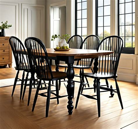 Unlock a Contemporary Look With Modern Black Windsor Chairs - Corley ...