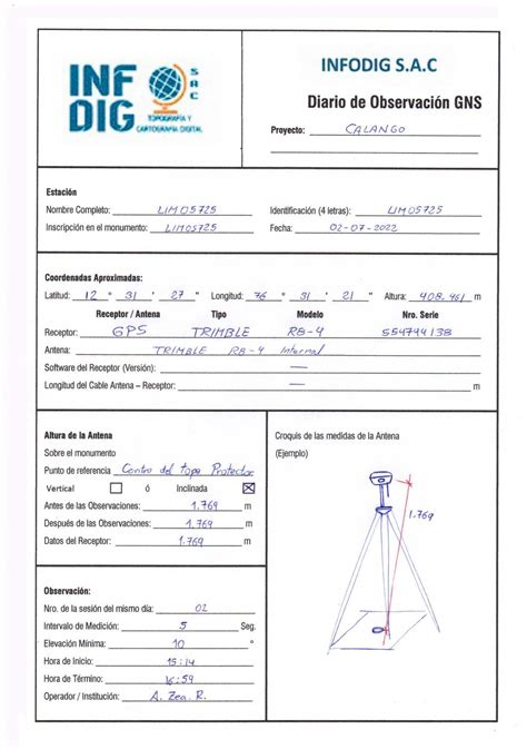 Informe T Cnico De Certificaci N De Puntos Geod Sicos By Luis Raul