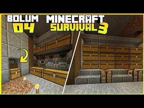 Sandik Odasi Xp L Firin S Stem Ve Tavuk Farm Minecraft Survival