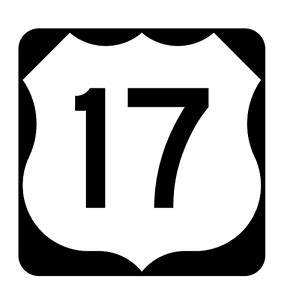 US Route 17 Sticker R1885 Highway Sign Road Sign | eBay