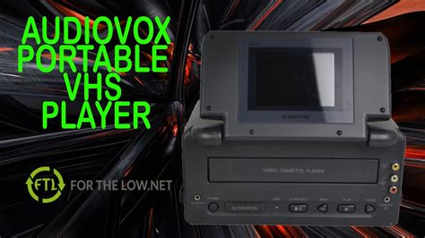 Audiovox Portable Tv And Vhs Player System Product Demonstration Youtube