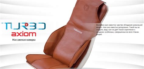 Массажная накидка Yamaguchi Turbo Axiom купить в магазинах Киева ...