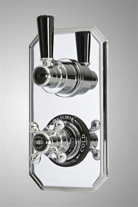 Milano Elizabeth Traditional Concealed Thermostatic Twin Shower Valve