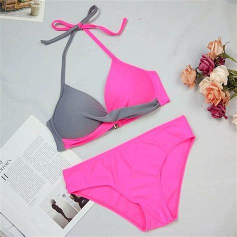 MAILLOT DE BAIN Maillots De Bain Sexy Pour Femmes Bikini Push Up Mujer Tenue Pour La