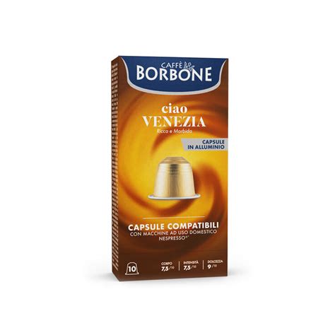 10 Aluminiumkapseln Ciao Venezia Caffè Borbone Nespresso kompatibel