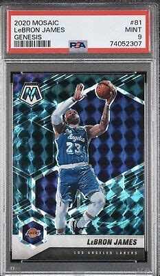 Panini Mosaic Lebron James True Genesis Psa Ssp Lakers Ebay