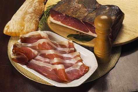 Italian Speck Ham Stock Image Image Of Rustic Bread 13341221