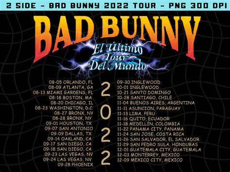 Bad Bunny World S Hottest Tour Png El Ltimo Tour Del Mundo Tour