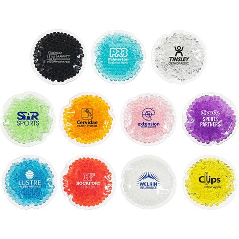 Custom Mini Round Aqua Pearls Hot Cold Packs