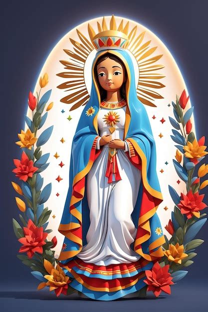 La Hermosa Virgen Mar A Nuestra Se Ora De Guadalupe Dise O De