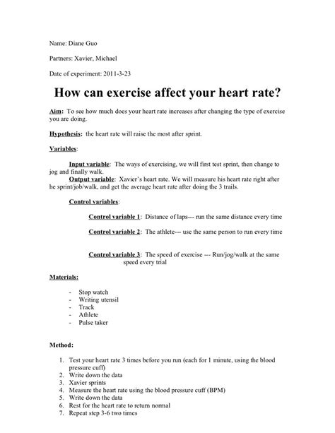 Lab Report Heart Beat