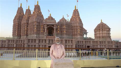 Baps Mandir Pm Narendra Modi Inaugurates Abu Dhabis First Hindu Stone