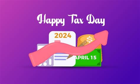 Premium Vector Tax Day Celebrated Every Year Of April 15th Vector Banner Flyer Poster And