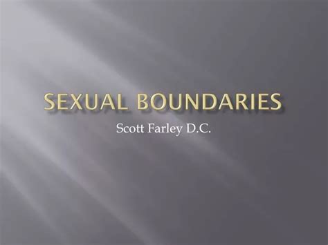 Ppt Sexual Boundaries Powerpoint Presentation Free Download Id 2194558