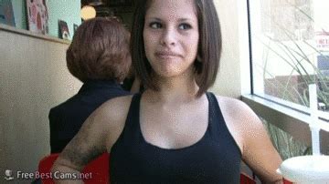 Giving A Big Tits Flash At A Restaurant Porn Pic