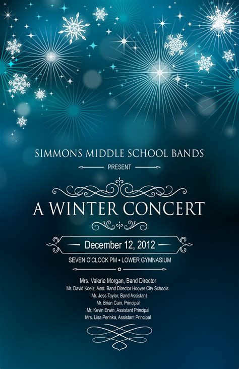 Simmons Band Winter Concert Program