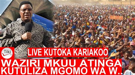 LIVE WAZIRI MKUU AIBUKA KARIAKOO KUTULIZA VURUGU ZA WAFANYABIASHARA N