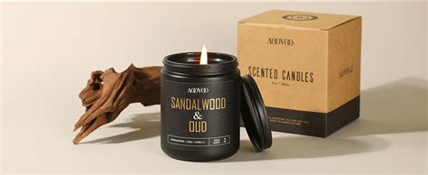 Amazon Aoovoo Scented Candles For Men Sandalwood Oud Scented