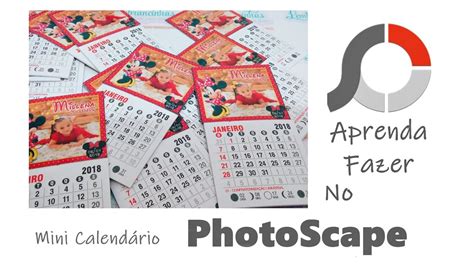 Como Fazer Mini Calendário No Photoscape Youtube