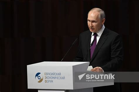 Russia Putin Eurasian Economic Forum Sputnik Mediabank