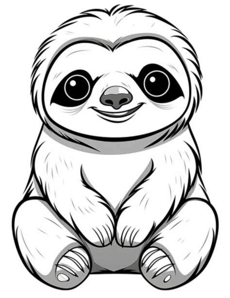 24 Slow Sloth Color Pages - My Favorite Coloring Pages