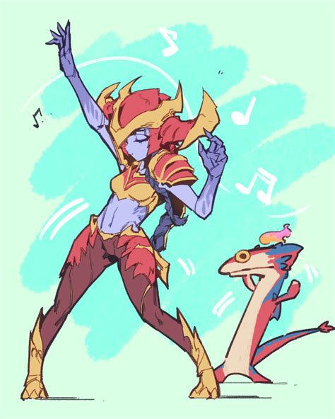 Shyvana And Smolder League Of Legends Drawn By Phantom Ix Row Danbooru