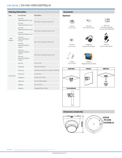 Hac Hdw Trqp Oes Asia Solutions Dahua Mp Hdcvi Ir Eyeball Camera