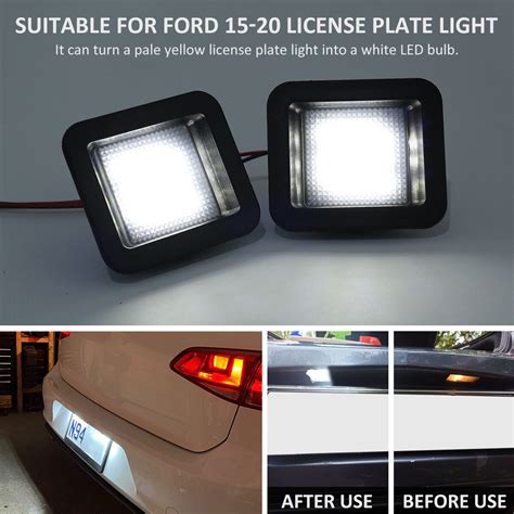 Pcs Car License Plate Light For F Led Number License