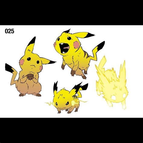 Different Types Of Pikachu And Other Pokemon Characters