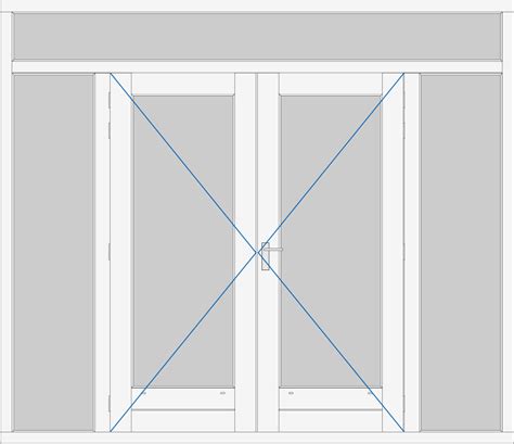 Kozijn Met Dubbele Deur 2 Zijlichten En Een Bovenlicht Kozijnenbesteller