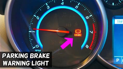 Parking Brake Warning Light On Chevrolet Cruze Fix Youtube