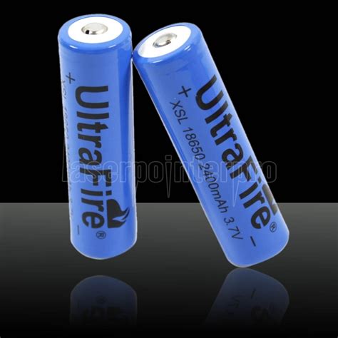 10pcs ULTRAFIRE 18650 3.7V 2400mAh Batteries Blue - Laserpointerpro