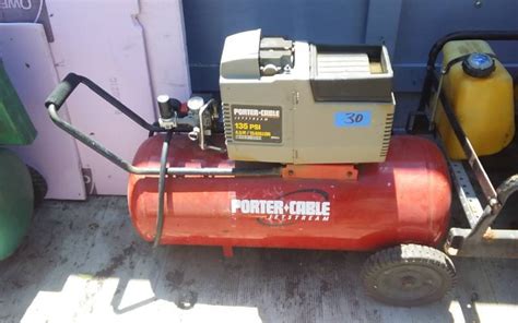 Porter Cable 135 Psi 15 Gallon 4 5 Hp Air Compressor Crystal Moving Sale Jet Ski Shop Tools