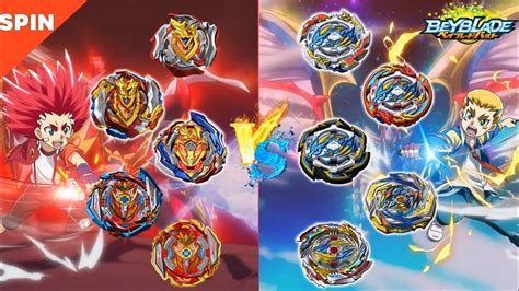 All Achilles Vs All Dragonbeyblade Burst Sparking Relay Battle