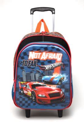 Mochila De Rodinhas Sestini G Hot Wheels X Color Azul Preta Compre Agora Dafiti Brasil