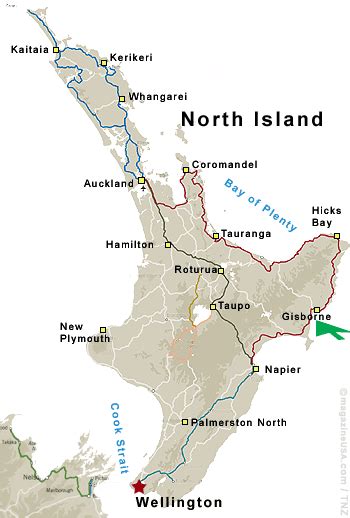 Gisborne Map - New Zealand