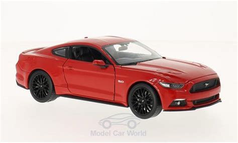 Coche Miniatura Ford Mustang Gt Welly Rojo Coches Miniaturas Es