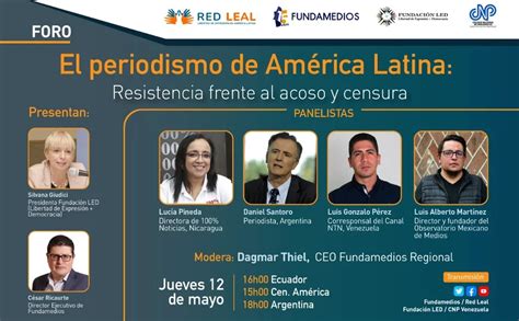 Periodismo de América Latina expertos debatirán en un foro sobre el acoso y la censura a la