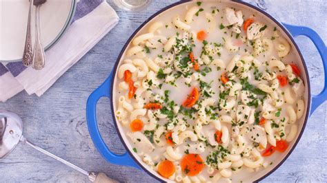 Creamy Macaroni Chicken Soup Sopas Recipe Food