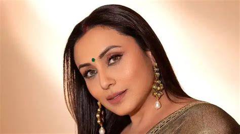 Rani Mukerji Is A Vision To Behold In Sheer Gold Saree Republic World