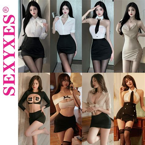 Secretary Wear Sexy Nightclub Tight Fitting Hip Skirt Lingerie Uniform Temptation Role Playing