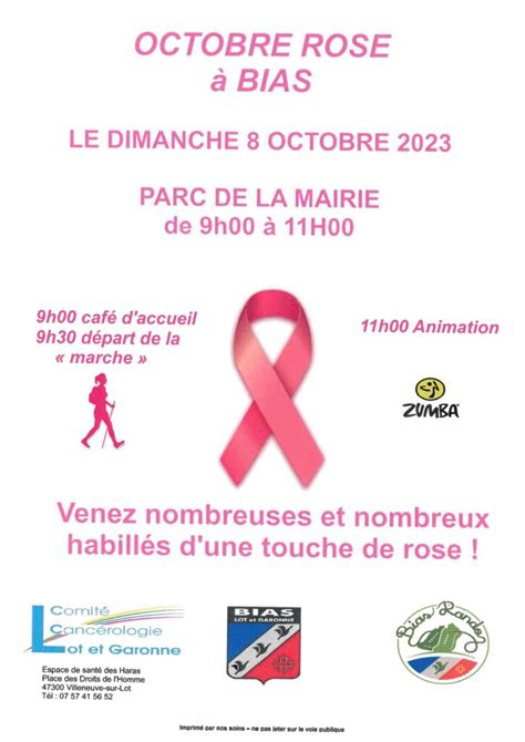 Octobre Rose Mairie De Bias