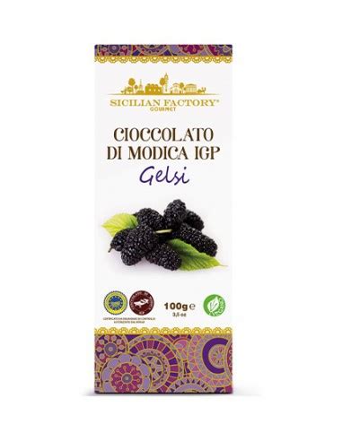 Modica Chocolate PGI Gelsi 100 Gr Sicilian Factory