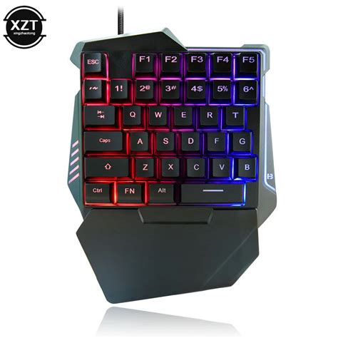 USB One-handed Keyboard Gaming Mechanical Keyboard Portable 35 Keys ...