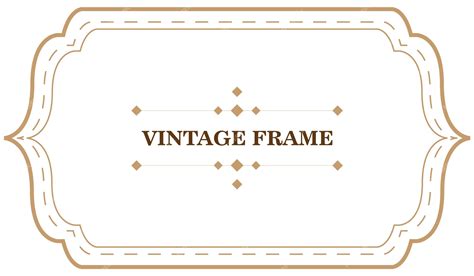 Premium Vector Vintage Frame Template Vector Illustration