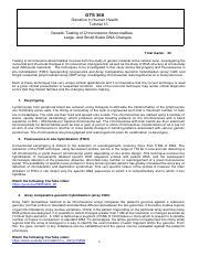 Tut 13 Genetic Testing Chromosomes MEMO Pdf GTS 368 Genetics In Human