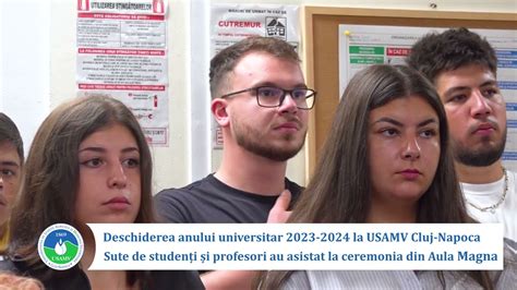 Cum A Fost Deschiderea Anului Universitar La USAMV